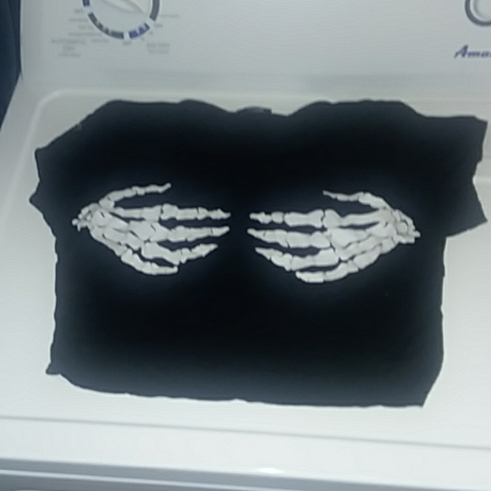 Skelly hand bra croptop